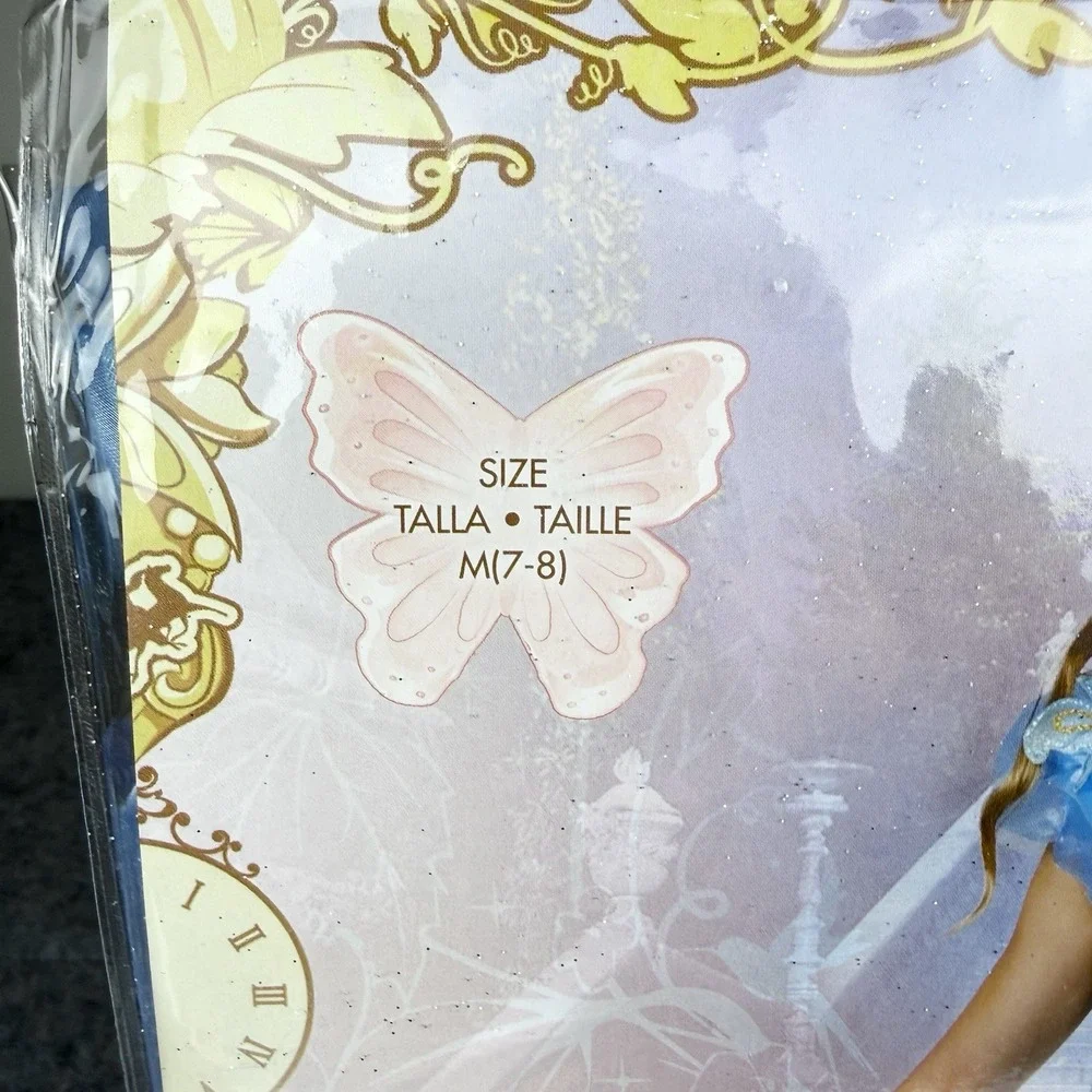 Disney Cinderella BRAND NEW Deluxe Halloween Costume Child Youth Medium 7-8